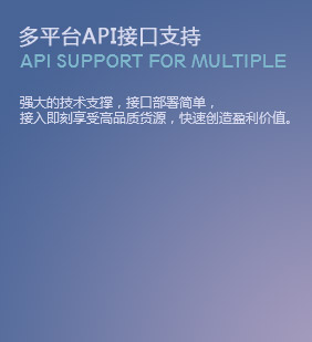 多平台API接口支持